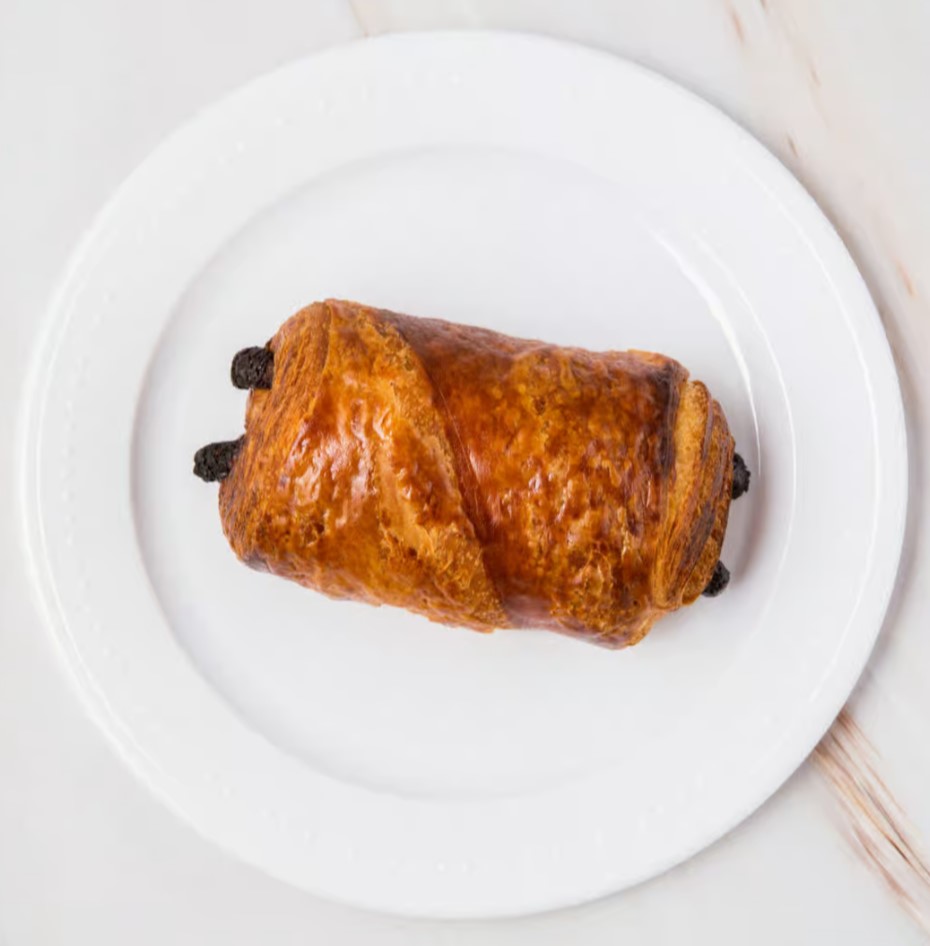 Fresh-baked chocolate croissant from our in-house bakery